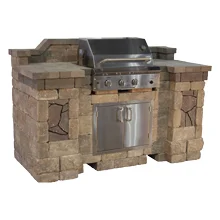 Grill Island 3'D X 6'4"W X 4'4"H