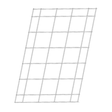Vertical Grid 28 ⅜ x 42 ½ Can be installed horizontally and vertically.