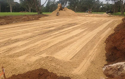 1. Grade and level the area where you will be sodding.