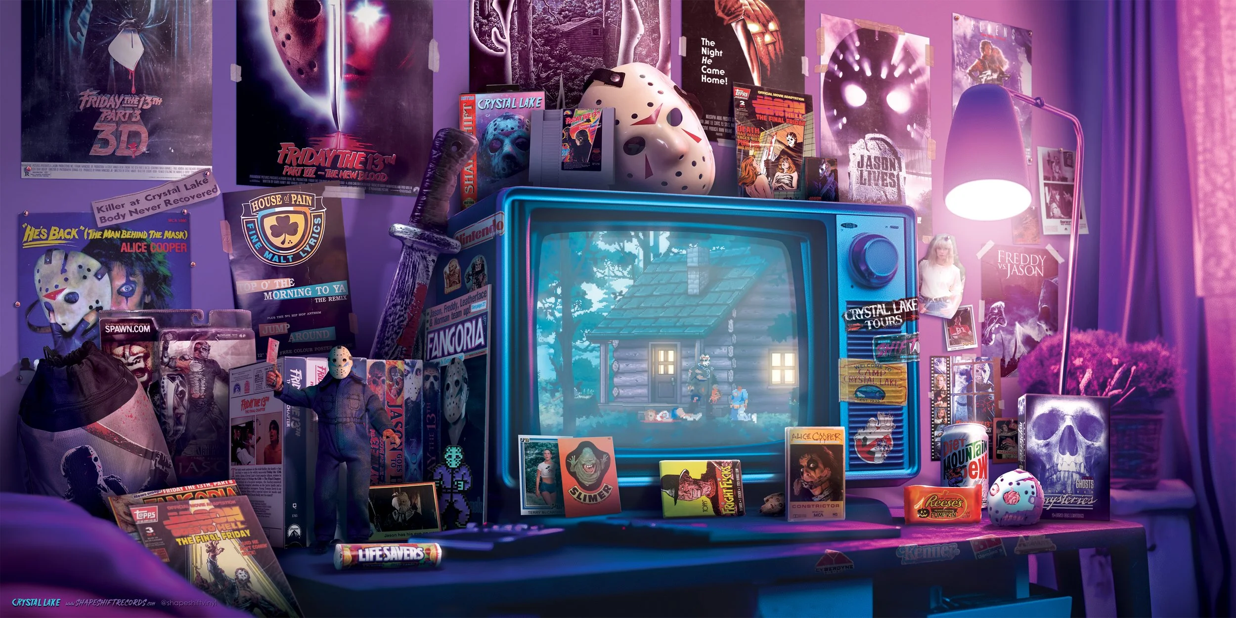 Gatefold poster for CRYSTAL LAKE