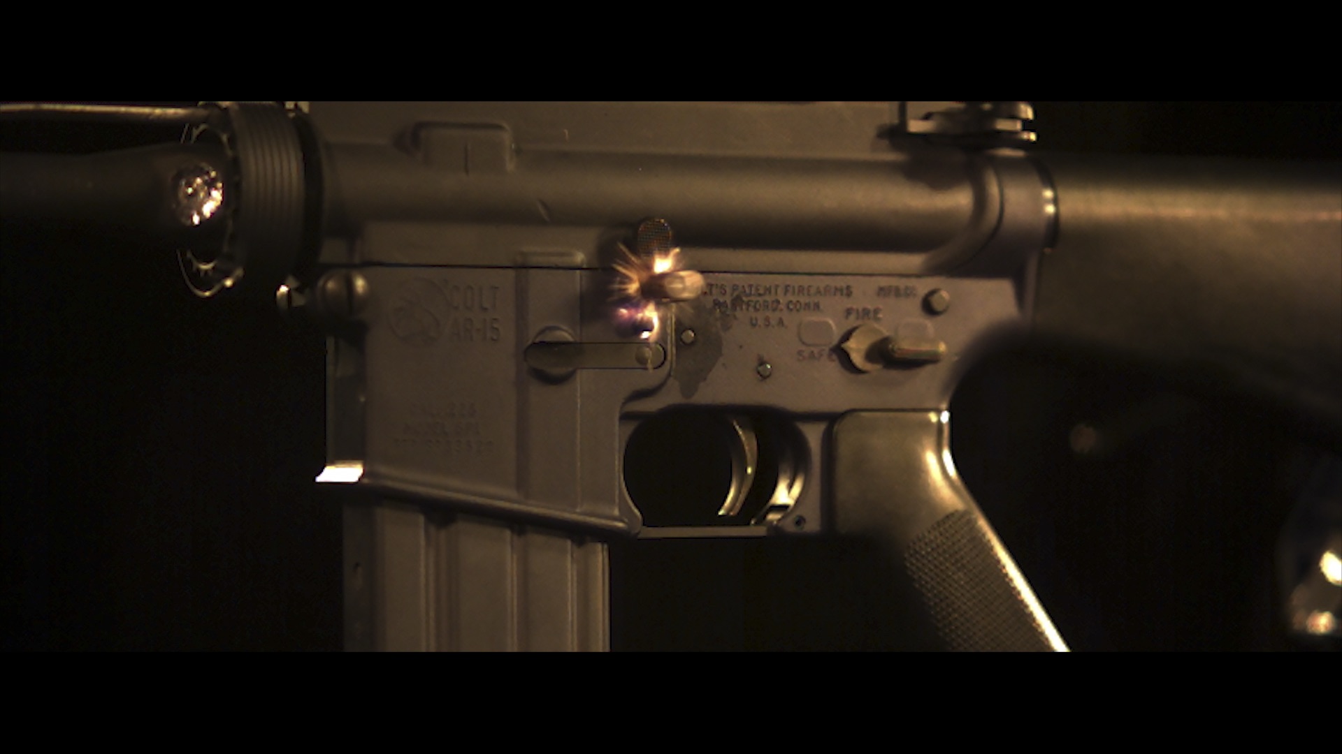 Documentation of destruction of AK-47 and M16 at Chesapeake Testing, 2015