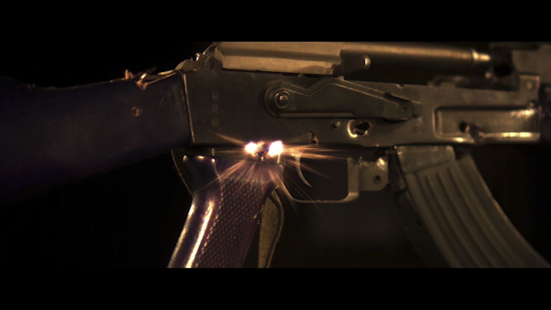 Documentation of destruction of AK-47 and M16 at Chesapeake Testing, 2015