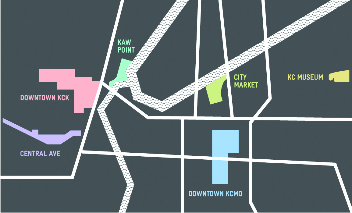Neighborhood Map, Smellscape KCK/KCMO , 2012. (design © Novamondo)