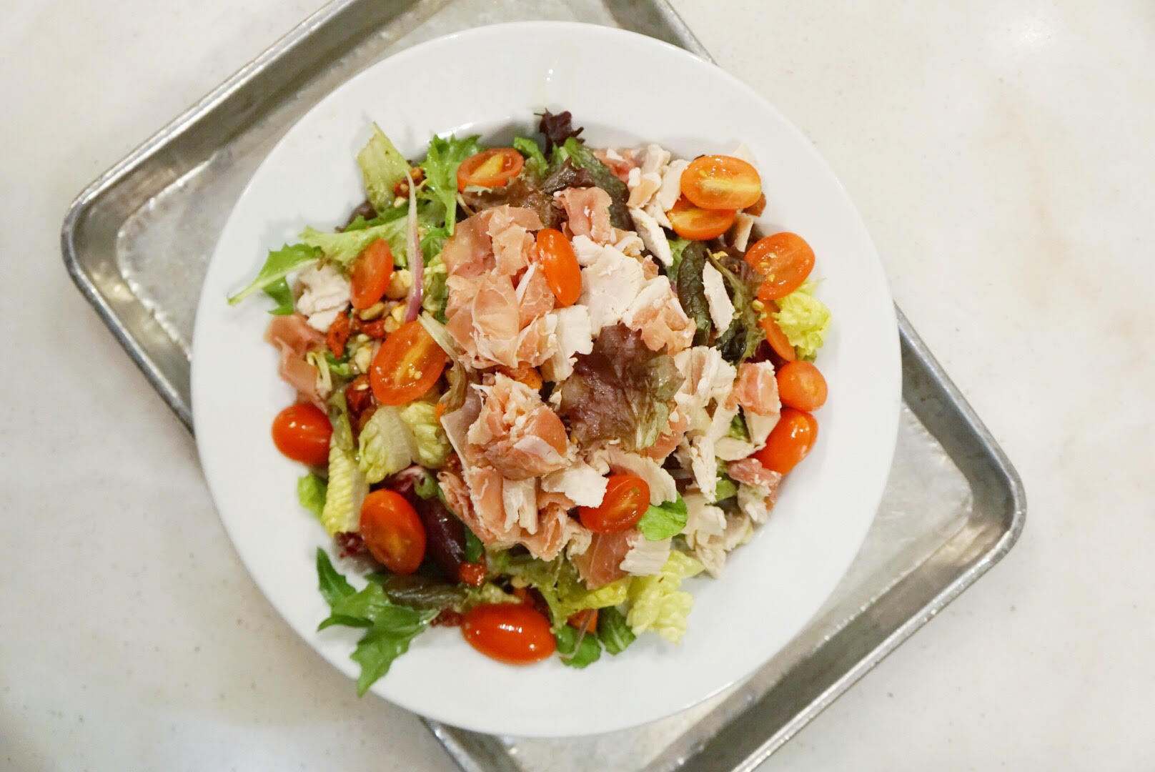 Organic salads at Mendocino Farms, Santa Monica