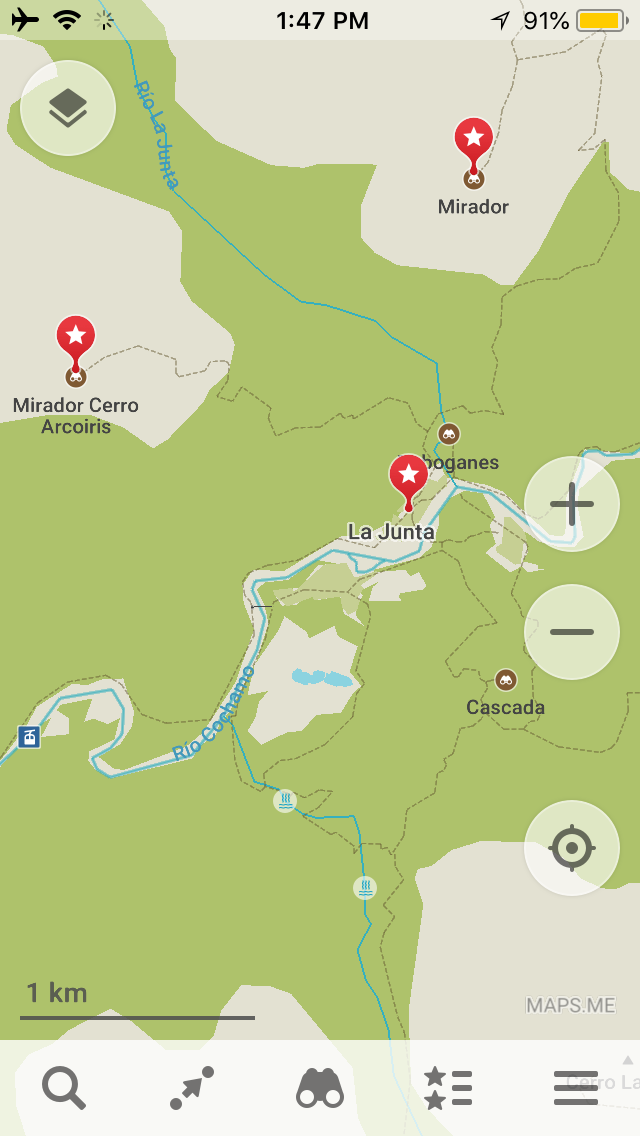 Maps.me App Screenshot