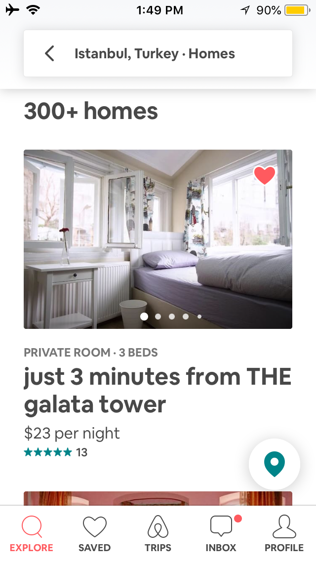 Airbnb App Screenshot