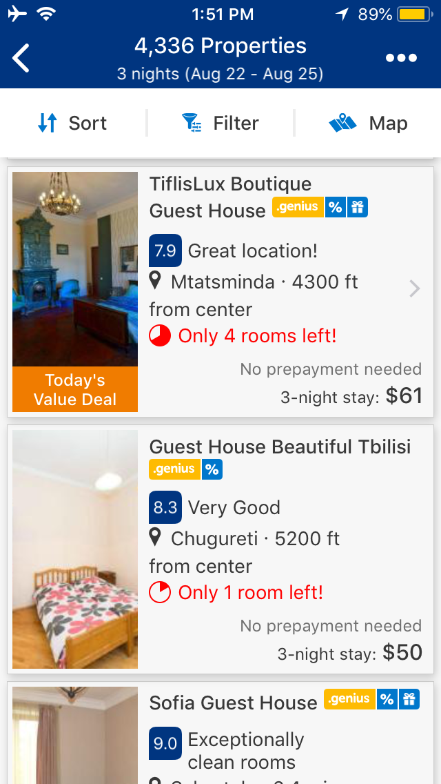 Booking.com App Screenshot 2
