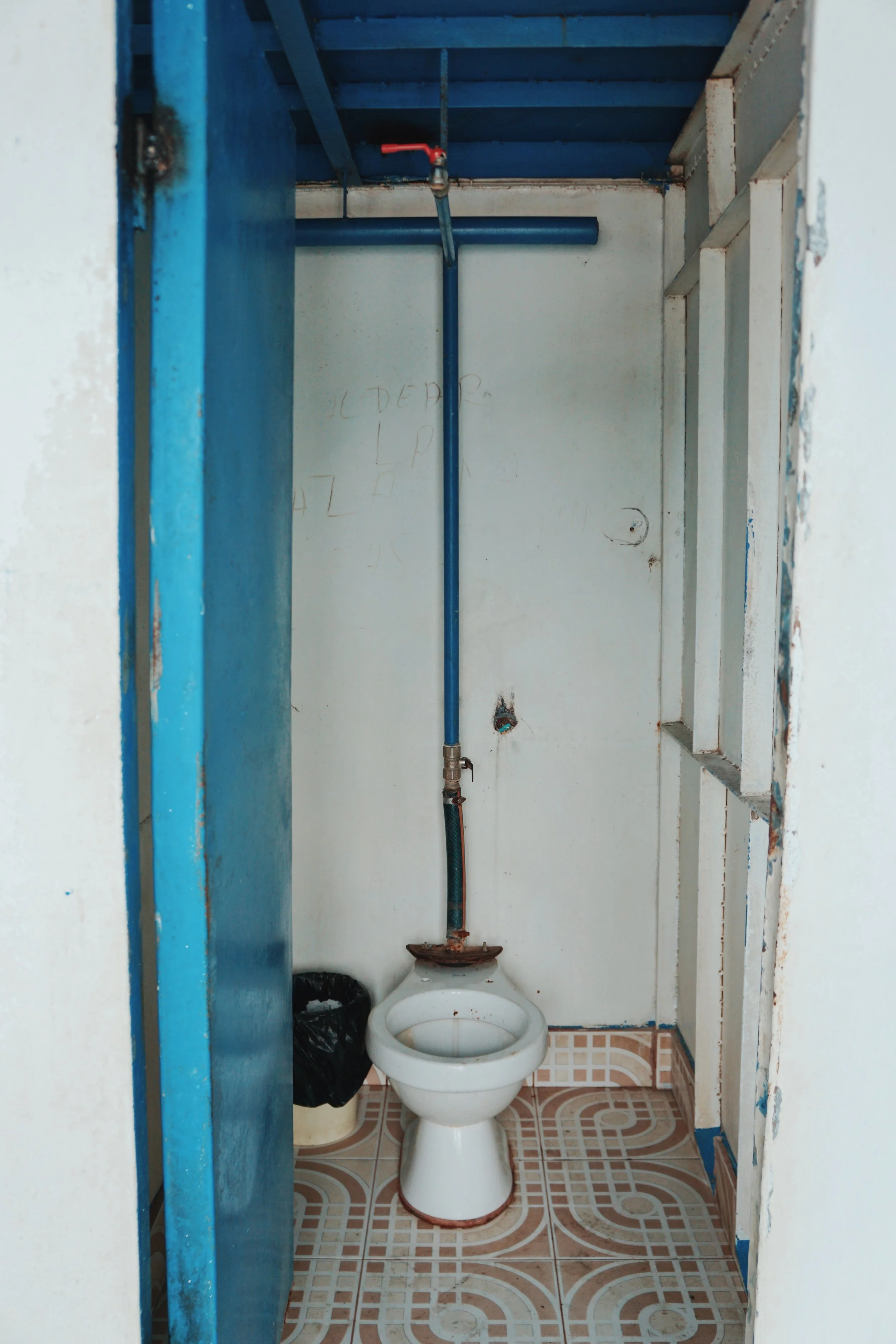 Shower and toilet. You're welcome. 