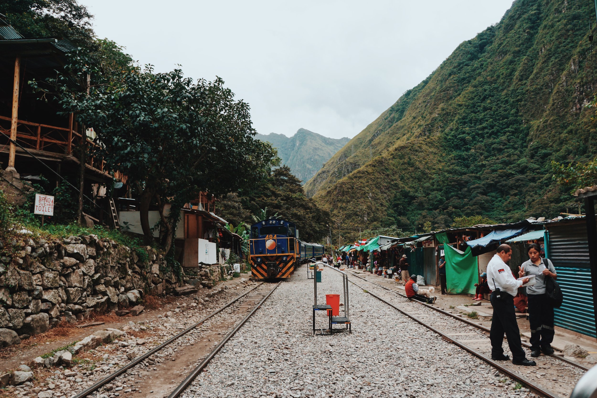  Hidroelectrica Train Station: The start of the (very long) walk along the train tracks to Aguas Calientes. 