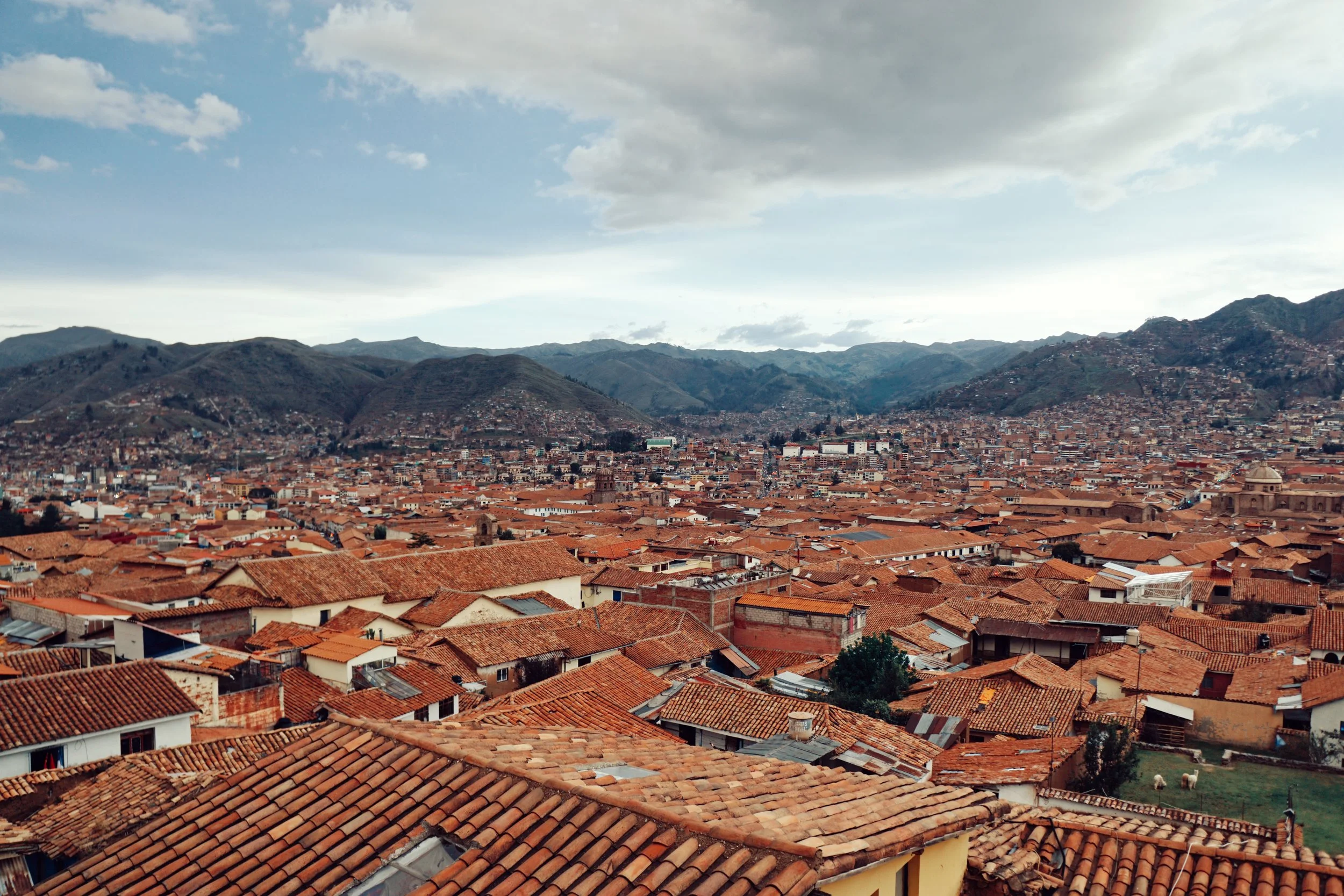 The best views in Cusco: Sunset at Limbus Resto Bar.