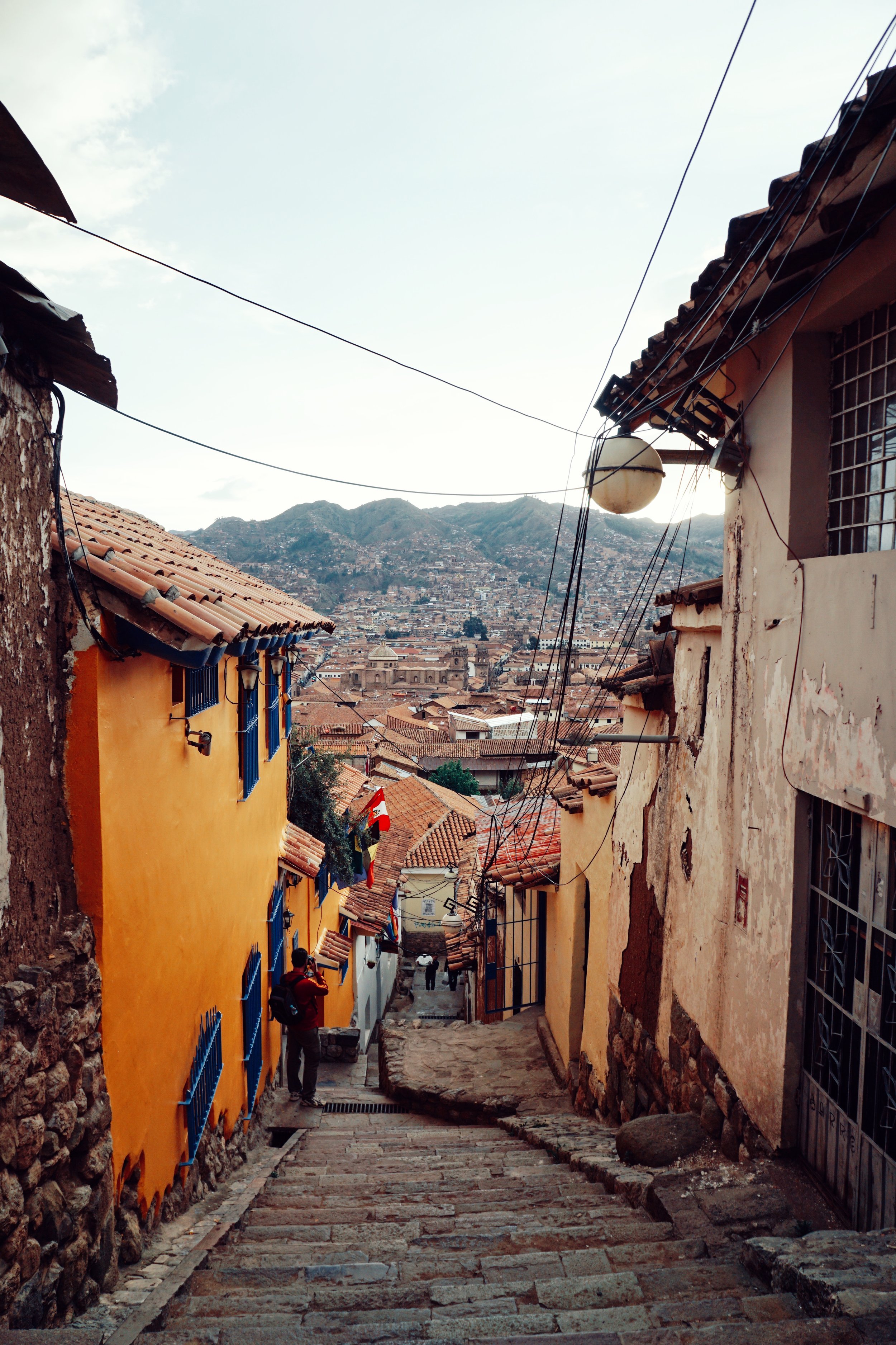  Exploring the backstreets by foot. 