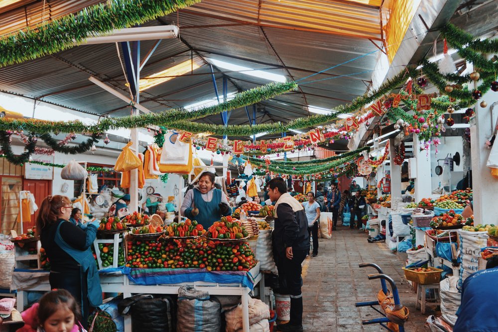  Christmas time in Mercado Central. 