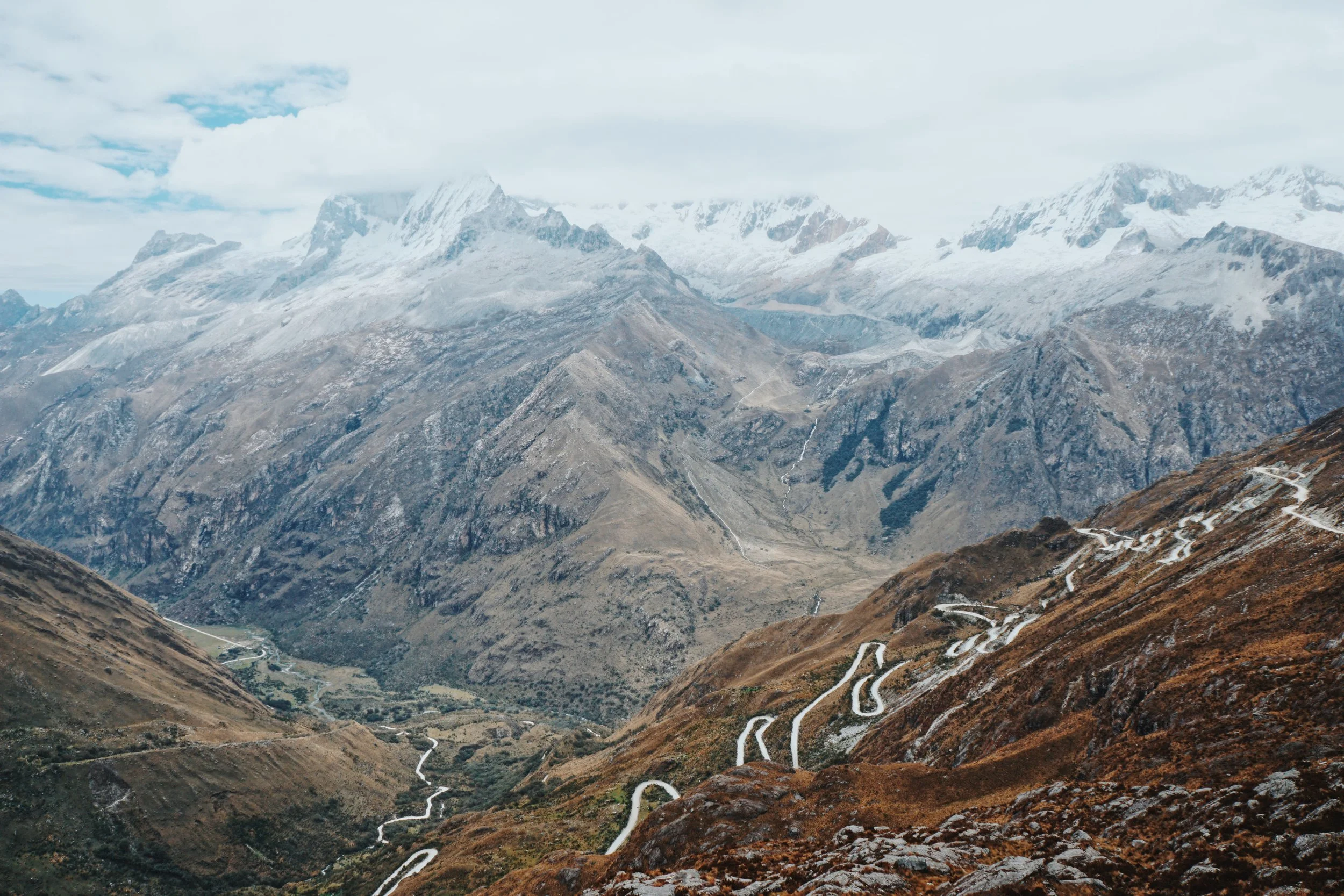 The drive back to Huaraz after 3 nights on the Santa Cruz trek.
