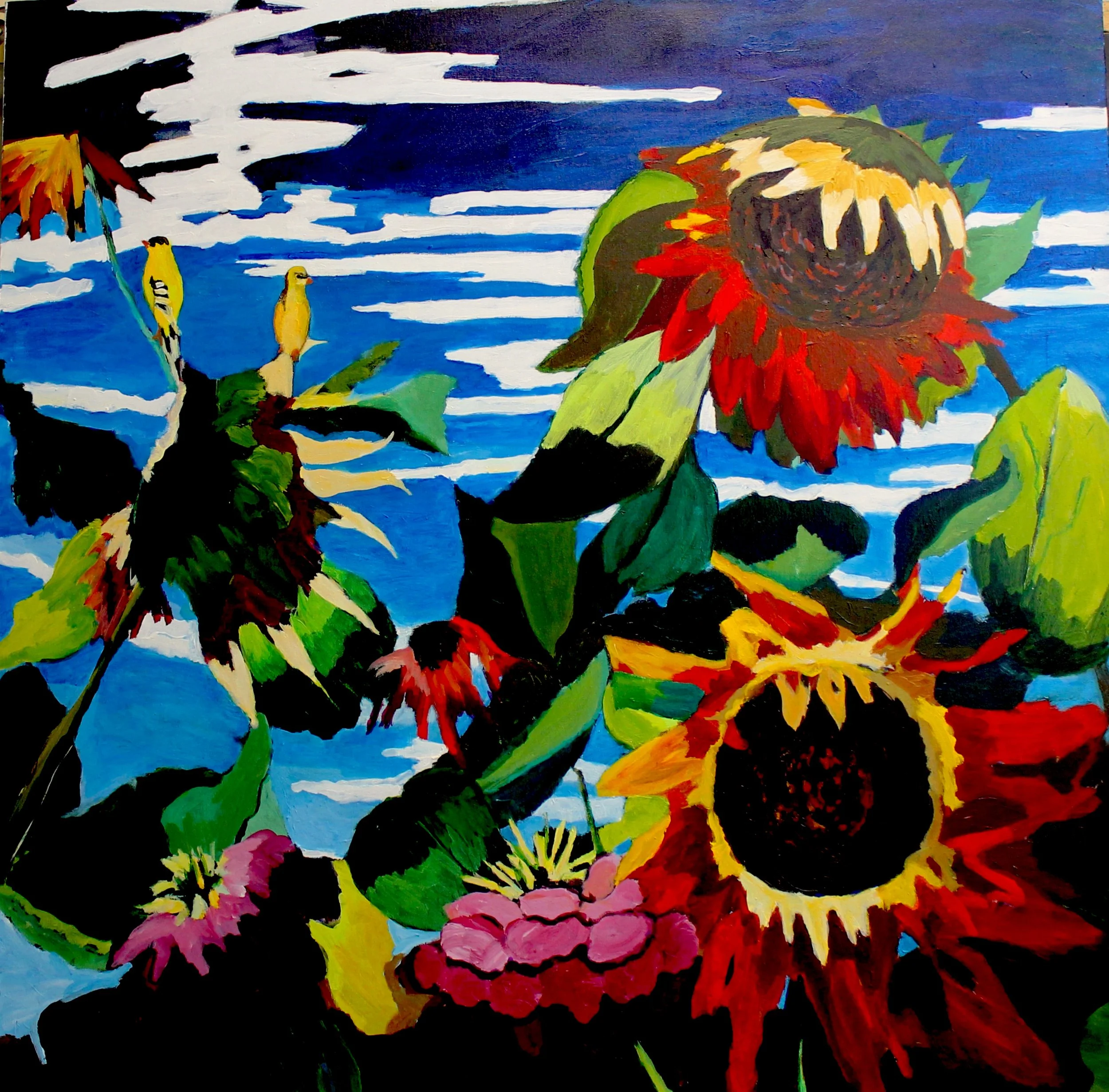 Sunflowers 46x46 martihiggins.JPG