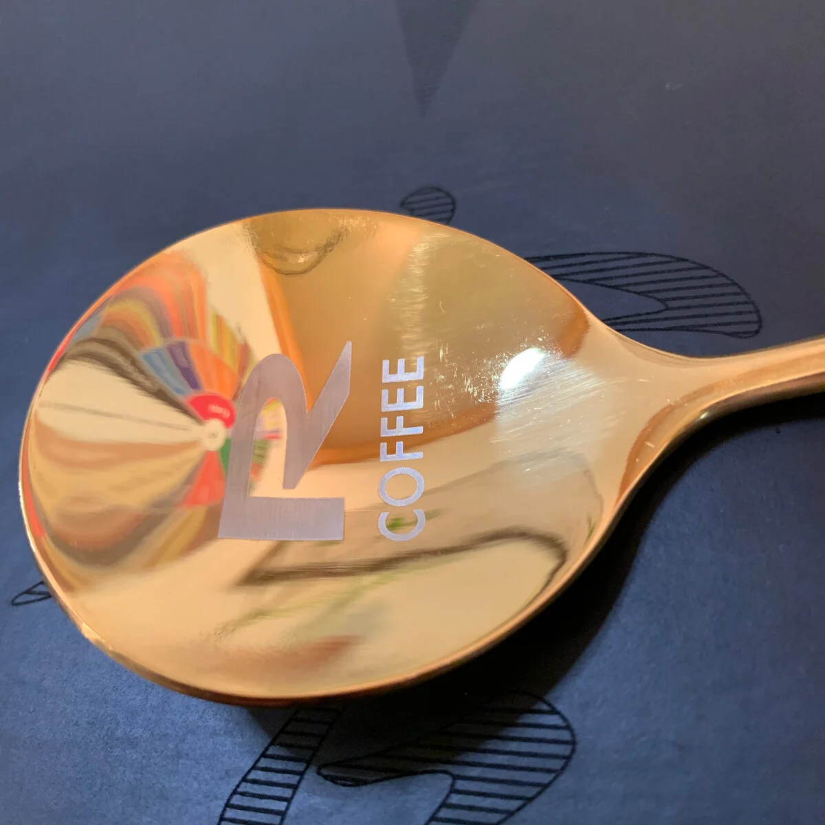 Custom stainless steel, mirror polished, gold, cupping spoon ROCC Coffee (Copy)