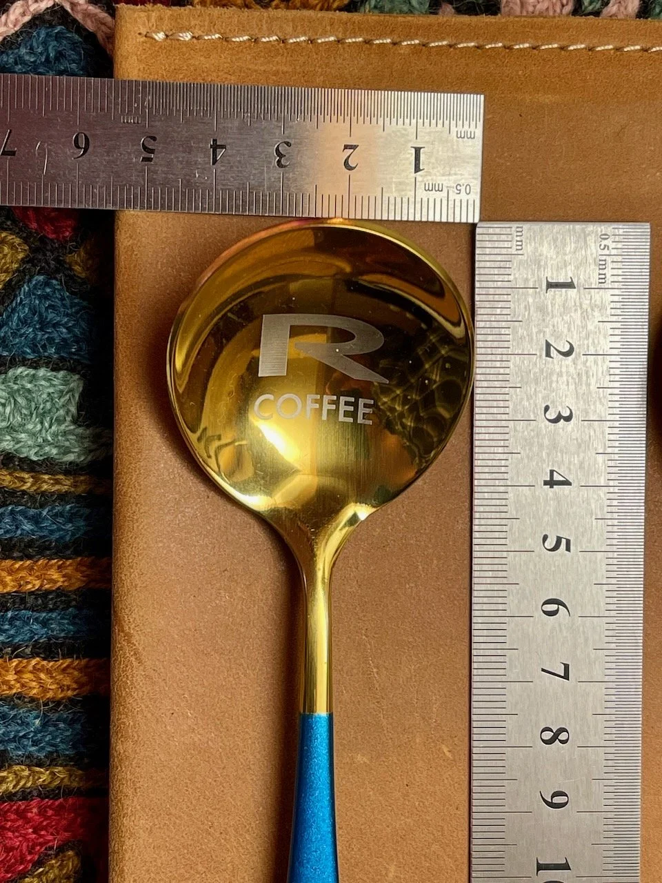 Custom cupping spoon bowl size