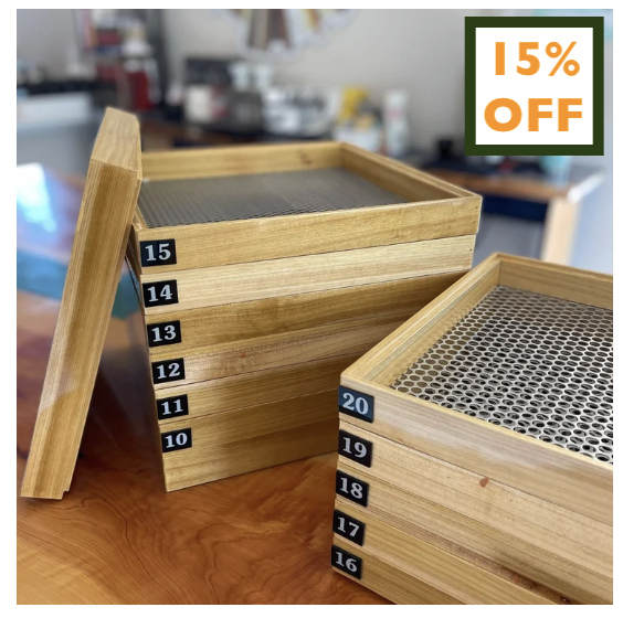Green Coffee Sizing Screens Sample Sieves