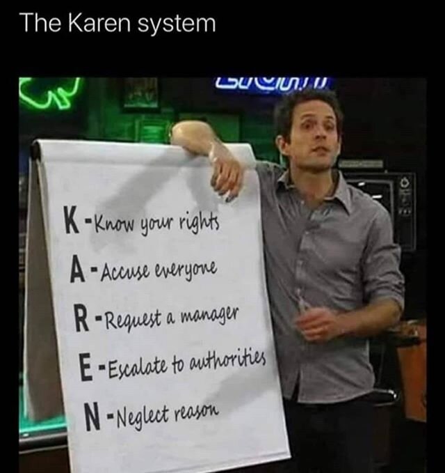 The new KAREN system
.
.
.
.
.
#merchantserviceinnovations #karen #karenmemes #karens #lol #hahaha #lmao #funnymemes #funny #phonebreak #meme #memer #memes #dankmeme #dankmemes #wildkaren #itsalwayssunnyinphiladelphia #dennissystem #dennis #glennhowe