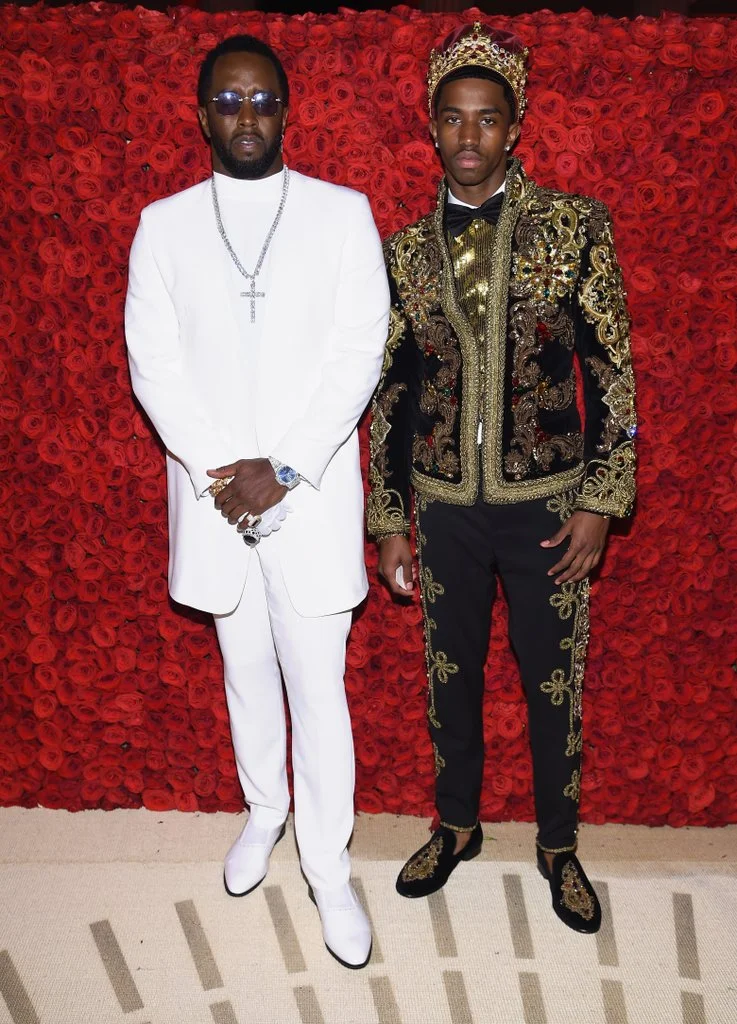 Image Source: Getty / Dimitrios Kambouris/MG18 Diddy & Christian Combs, aka King Combs, at the 2018 Met Gala