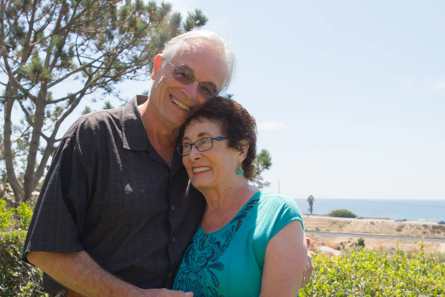 I adore seeing people that have been together for many years flirting with each other. These two are still pinching each other's butts and stealing kisses while their kids and grandkids are occupied. Major marriage goals right here.