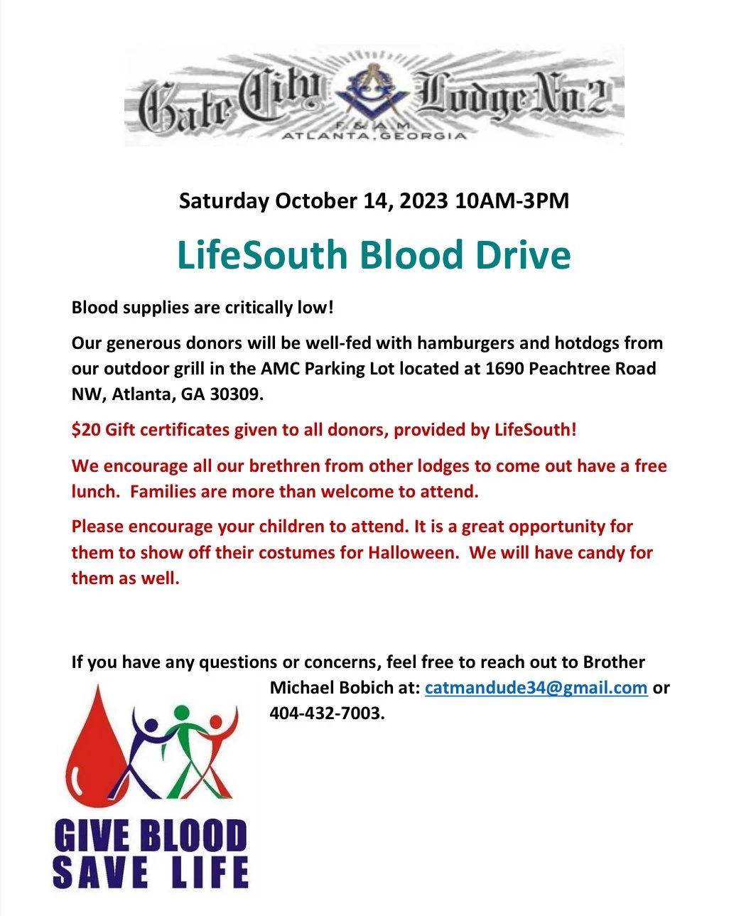Gate City Life South Blood Drive