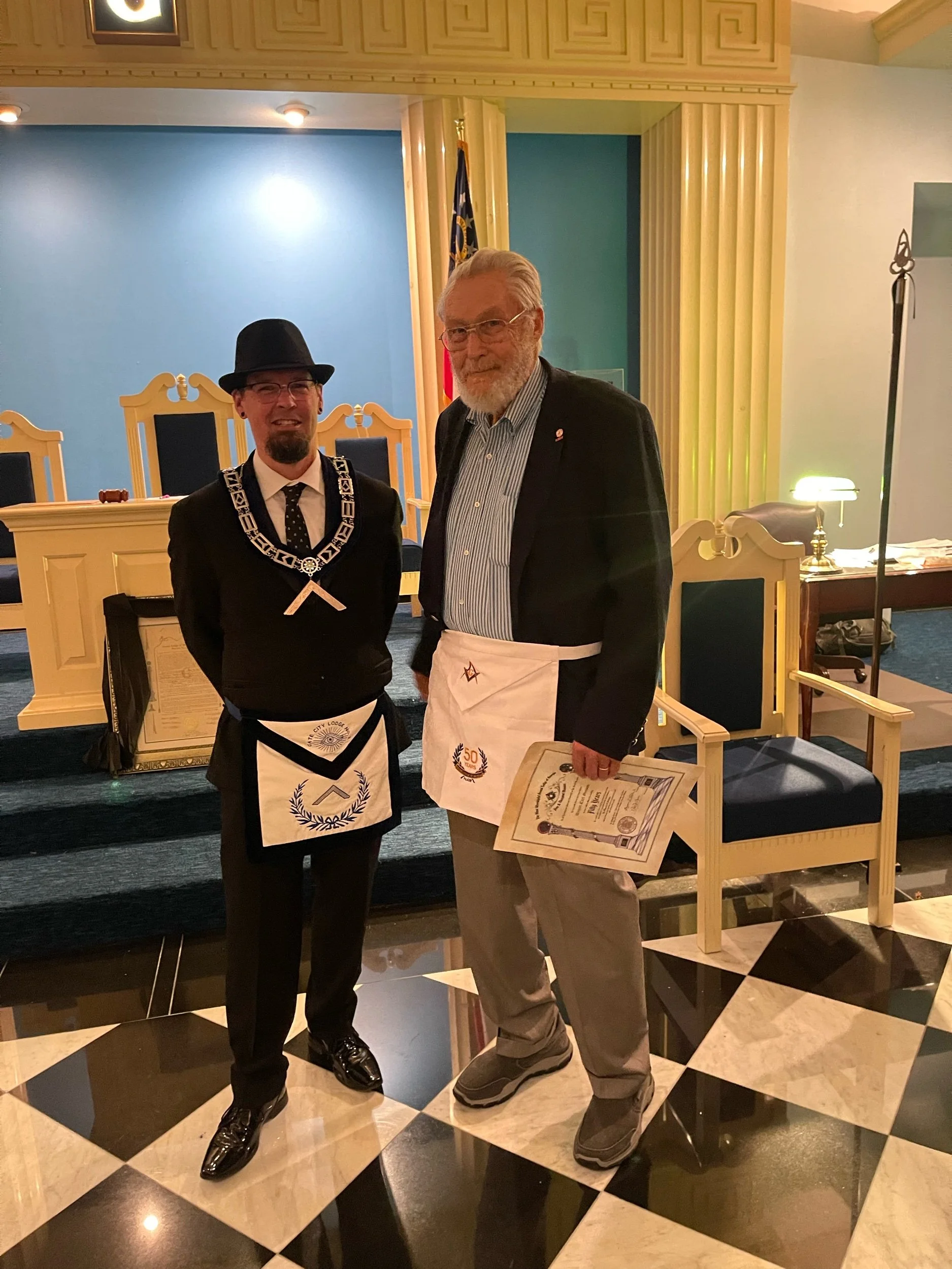 WB Daniel Genson's 50-Year Award Presentation