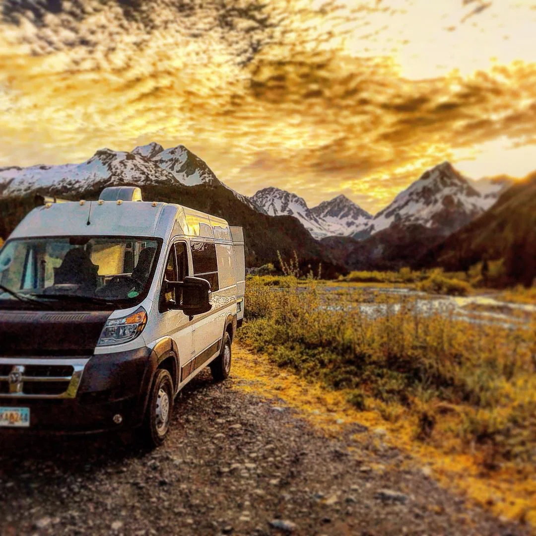  Camping near Seward Alaska in the AlaskaVans Beluga 