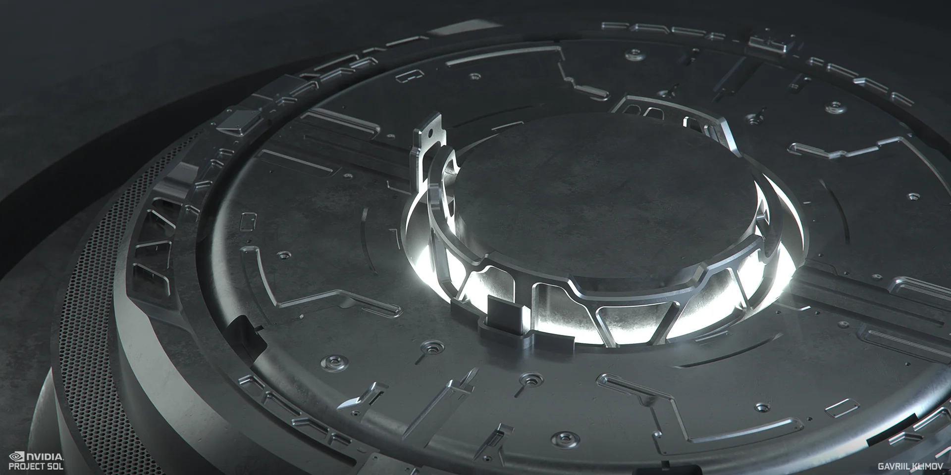 I started with the very inner ring and began to model inwards from outwards. Work in progress render.