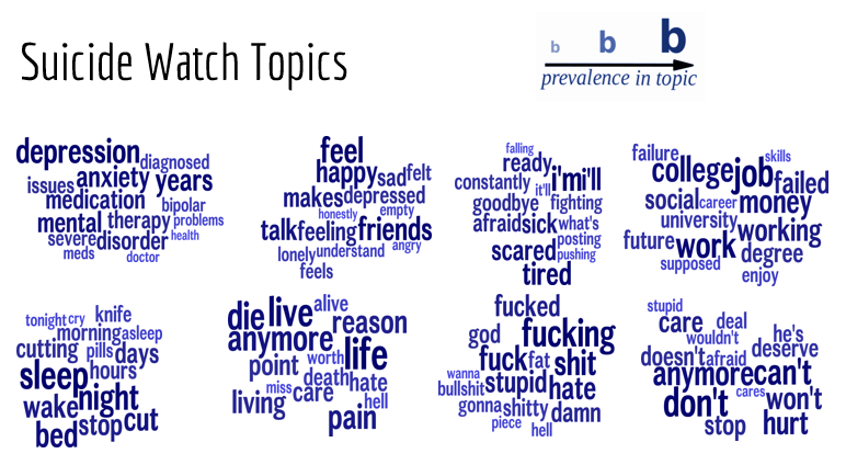 Social media suicide risk assessment.