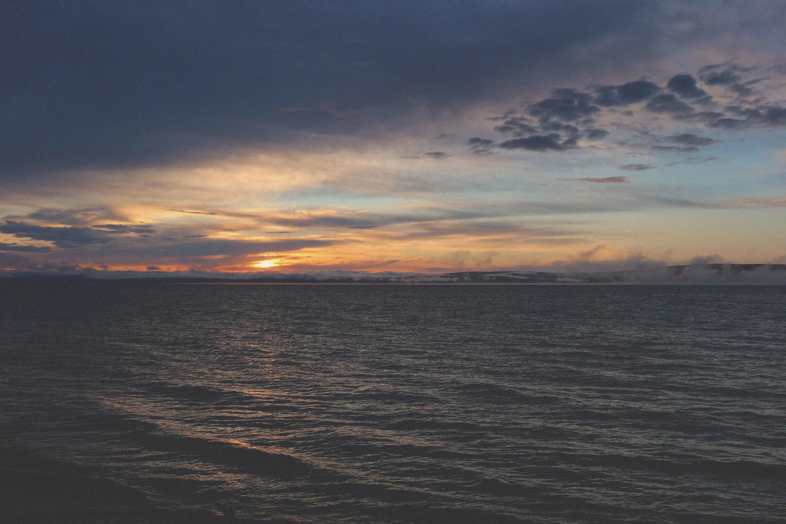 sunrise over lake khovsgul beautiful mongolian landscape in mongolia northern