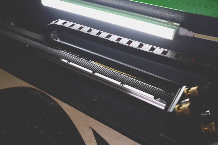 The x and y axis is like a robotic arm controlled by the computer