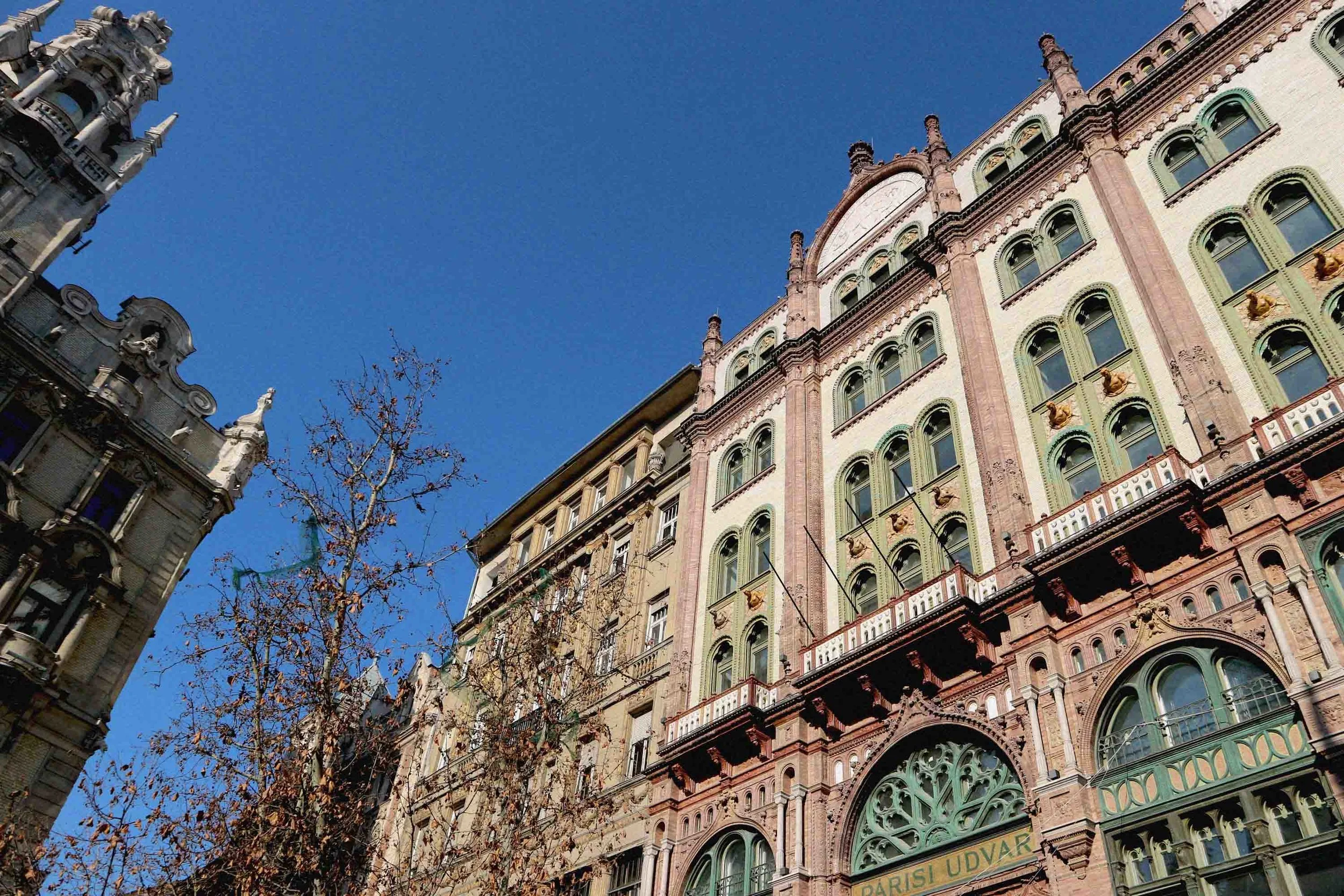 Beautiful architecture on the Pest side of the city