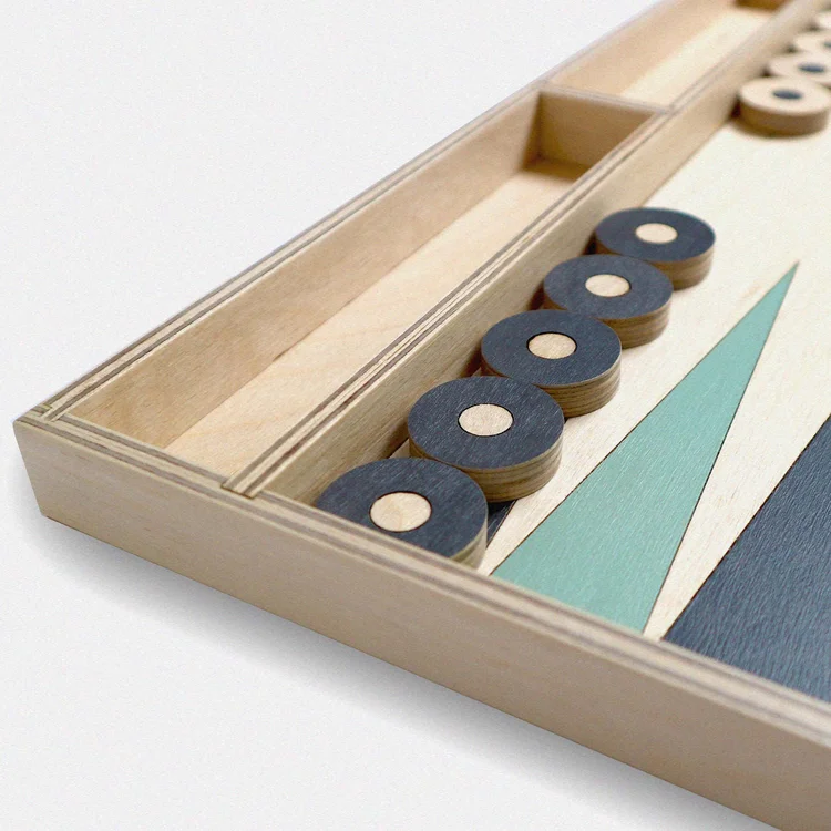 Bespoke Backgammon Game by Studio Mali.  Made In London.