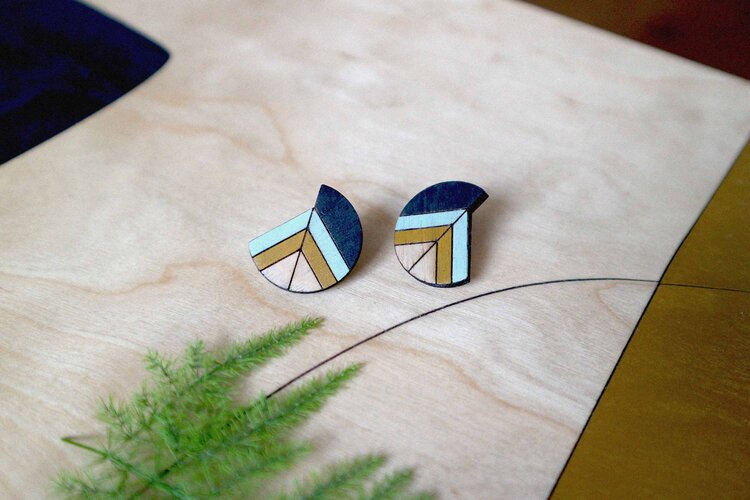 We can make smaller pieces like earrings in the offcuts to minimise on waste