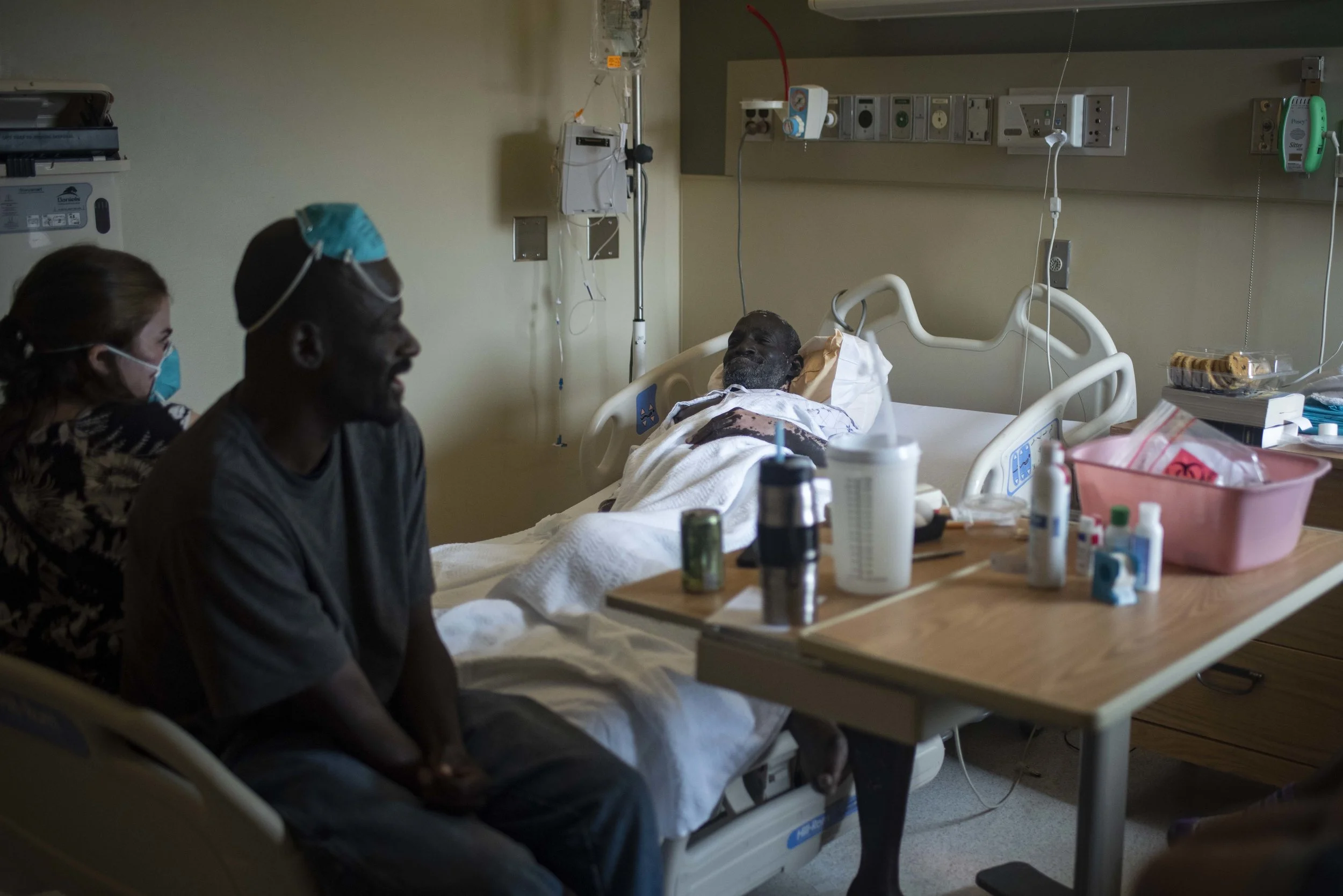  While recovering in the hospital from an infection in early September, a convoy of well-wishers from Joseph’s House went to Georgetown Medical to visit Wayne. “Y’all have come to visit me more than my real family,” he joked from the hospital bed, an