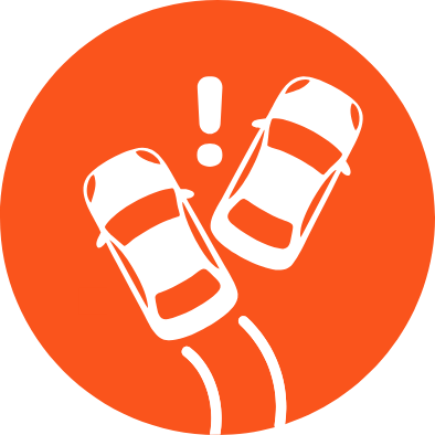 Near-miss conflict between vehicles