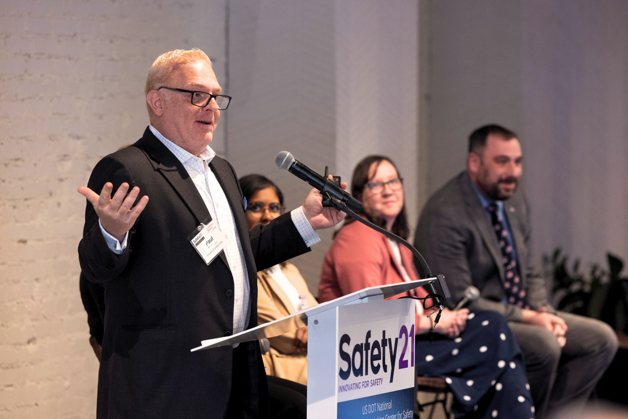 Paul Misticawi Derq EVP at Safety 21 panel in DC