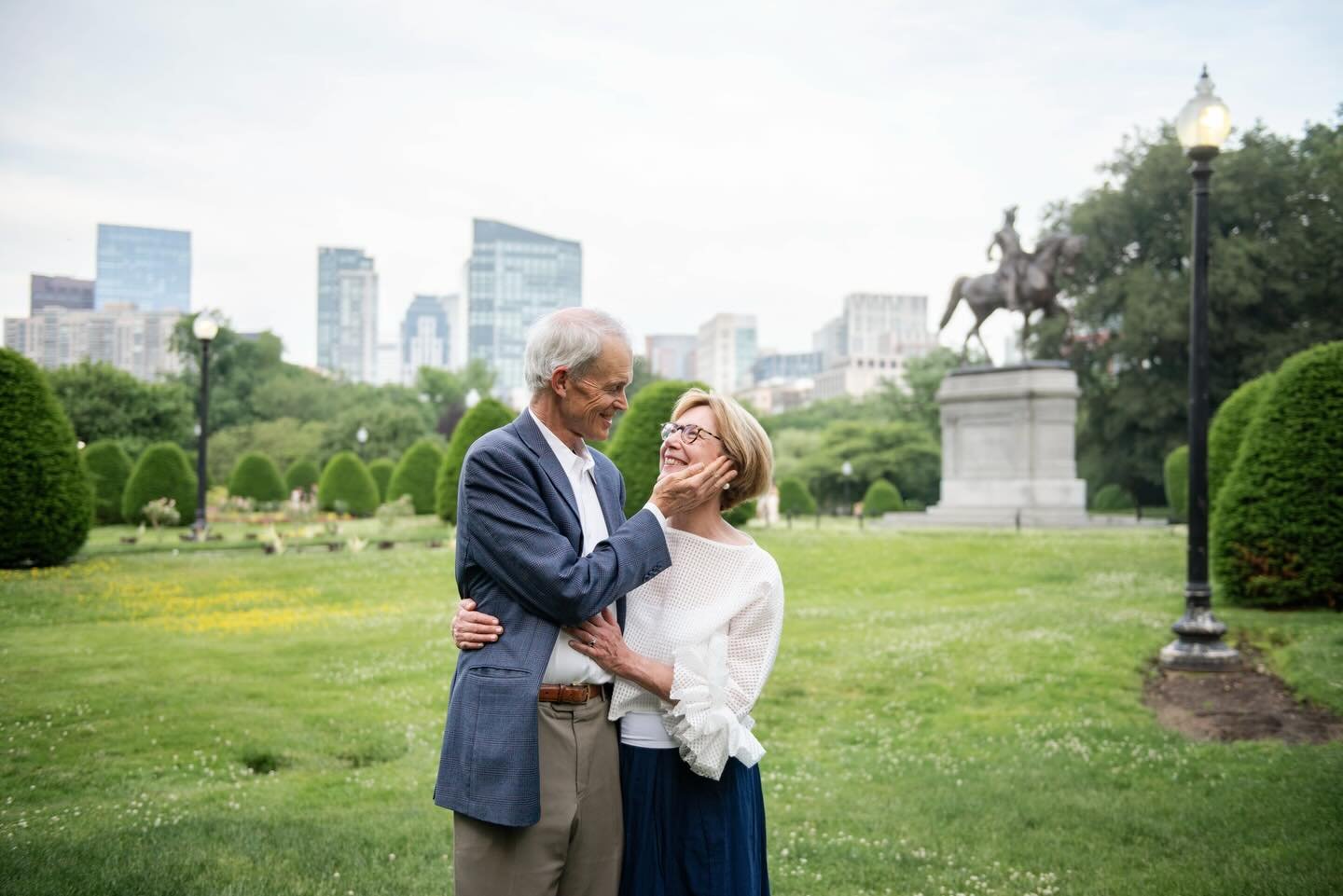Davis and Addy have a love story as sweet and inspiring as they come. A few years ago, they each lost their respective spouses of many decades. And now, here they are in Boston, having found each other. Their joy is youthful, bright, and so very infe