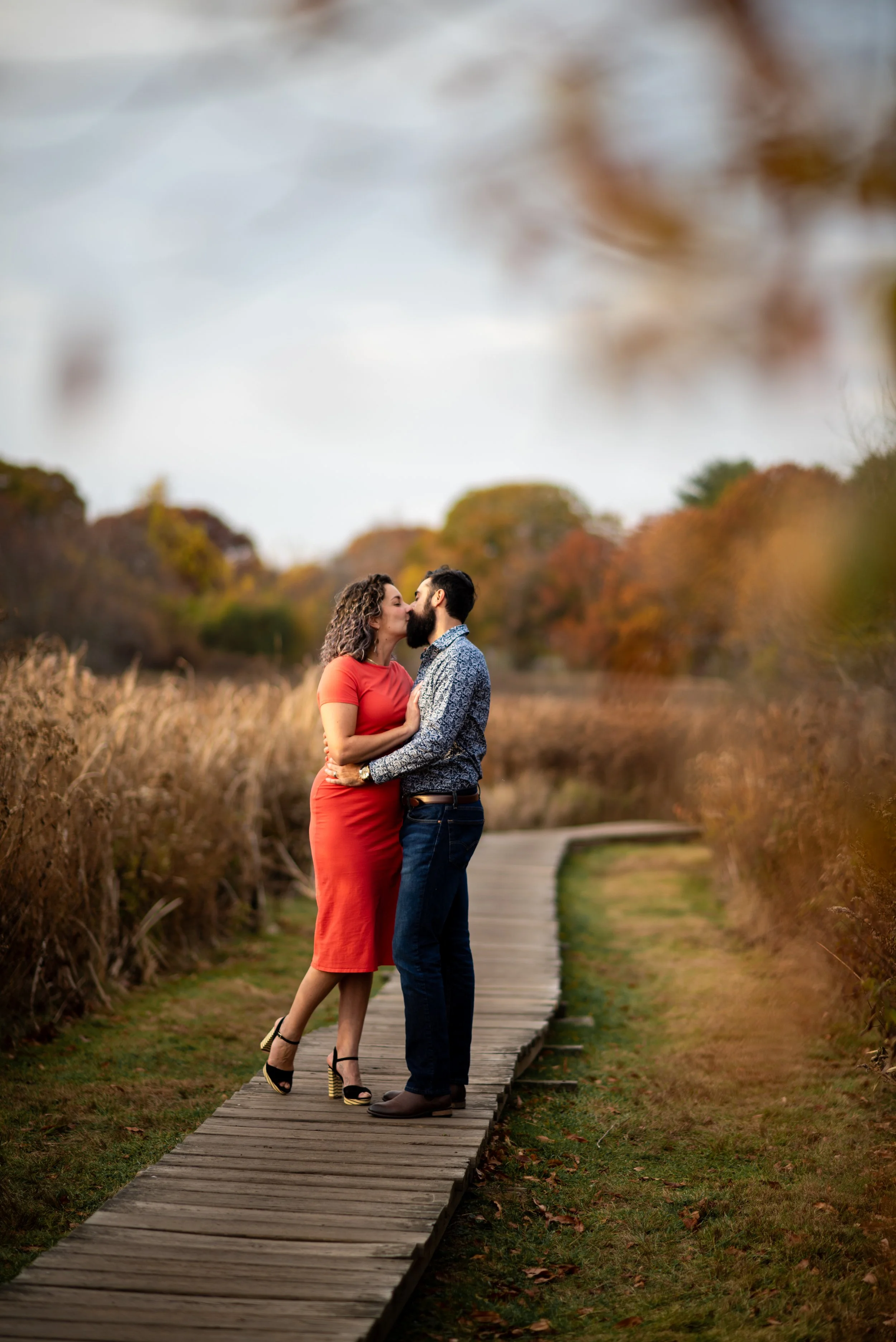 Beata &amp; Mike // Beaver Brook Reservation Engagement Session | Massachusetts Wedding Photographer