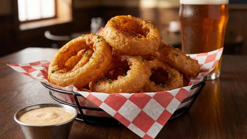 Pub-Style Beer- Battered Onion Rings