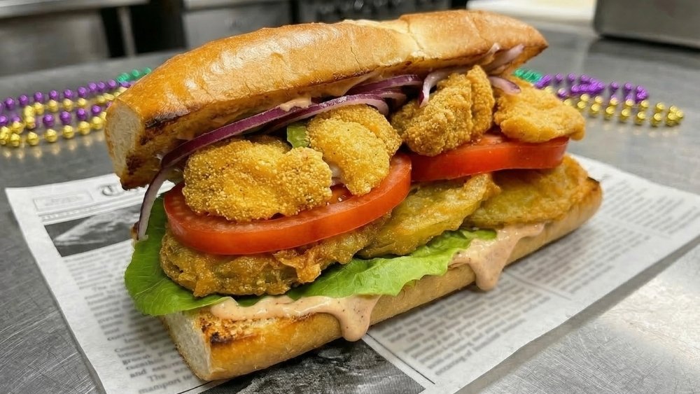 Green Tomato &amp; Cajun Fish Po’ Boys