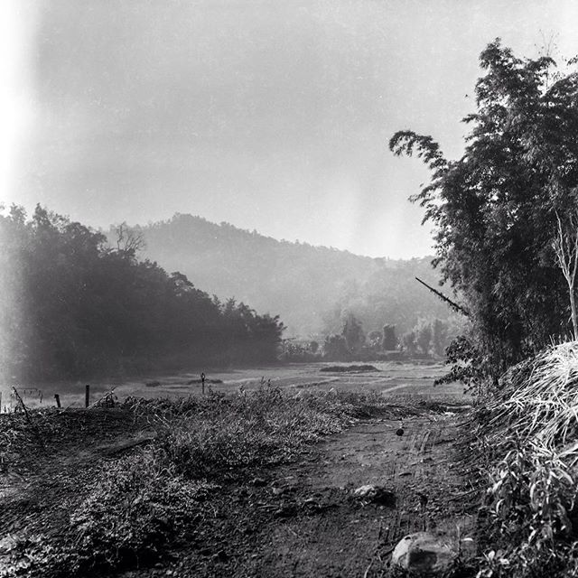 I don't know what happened to the edges of this image, but I really love it. This is of an old dirt road in the Northern Thai mountains.