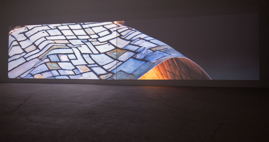 LA VIE ABSTRAITE II : ESPACE DU SILENCE 2016, 4 PROJECTIONS VIDEOS SYNCHRONISÉES 4K, SON , 30 min