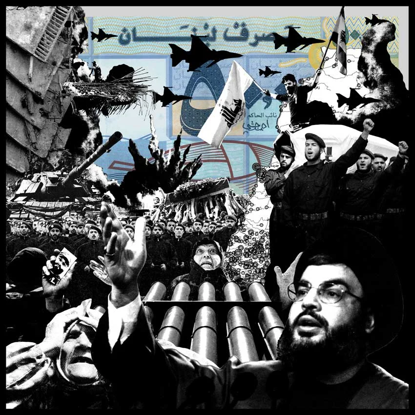 50000ll A: The New Middle East: 2006 What most Lebanese were probably not fully aware of was that America was set on a geopolitical restructuring of the entire Middle East, and was determined to eradicate all regimes hostile to its presence and mission in the area. That is America, or to be specific the pro Zionist neo conservatives who had managed to hijack the foreign policy of the world’s only superpower. So after toppling the regime in Iraq, their eyes were set on Syria and Iran. In this context took place the Sixth Arab-Israeli War in August 2006. In an operation baptized True Promise Hezbollah managed to capture two Israeli soldiers from Israeli territory in order to demand the release of all Lebanese prisoners from Israeli jails. The IDF then proceeded during 33 days to the systematic pounding through artillery fire coming from land air and sea of civilian and alleged Hezbollah targets killing more than a thousand people. The American Secretary of States Condoleeza rice said that although the war was a terrible thing for the Lebanese people what we were witnessing was the birth pangs of a new Middle East. However throughout the 33 day conflict Hezbollah maintained its military activity firing rockets at Israel and conducting successful ground operations against the Israeli military. When a cease-fire was finally implemented Hasan Nasrallah whose popularity skyrocketed across the Arab world bypassing the now prevalent sectarian divide announced it as a Divine Victory.