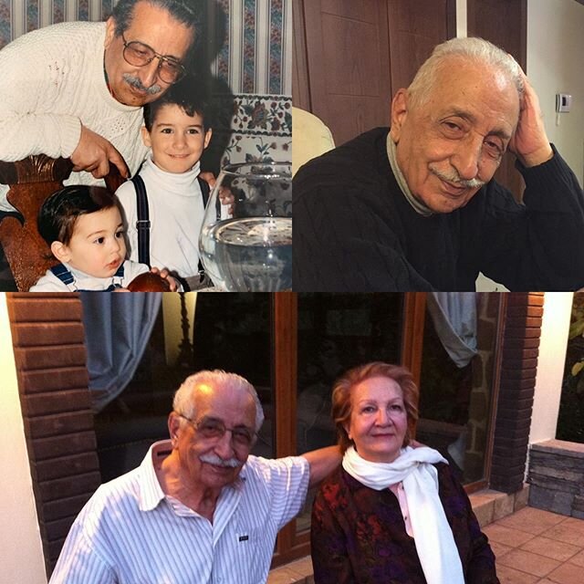 🖤🖤🖤 Today I lost my father. My heart aches. A piece of me is torn away, a precious piece that I will never get back.
Iraj Kafi, 89 years old, husband to Nassrin, father to Nikoo (and Jim) and Negar (and Davood) and Navid (and Neda). A grandfather 
