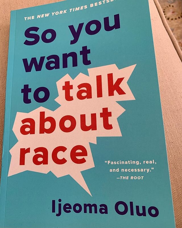 Must reading. Reading and learning. Have you read it? Highly recommend it. 
Thank you @ijeomaoluo for this absolutely necessary book. #soyouwanttotalkaboutrace