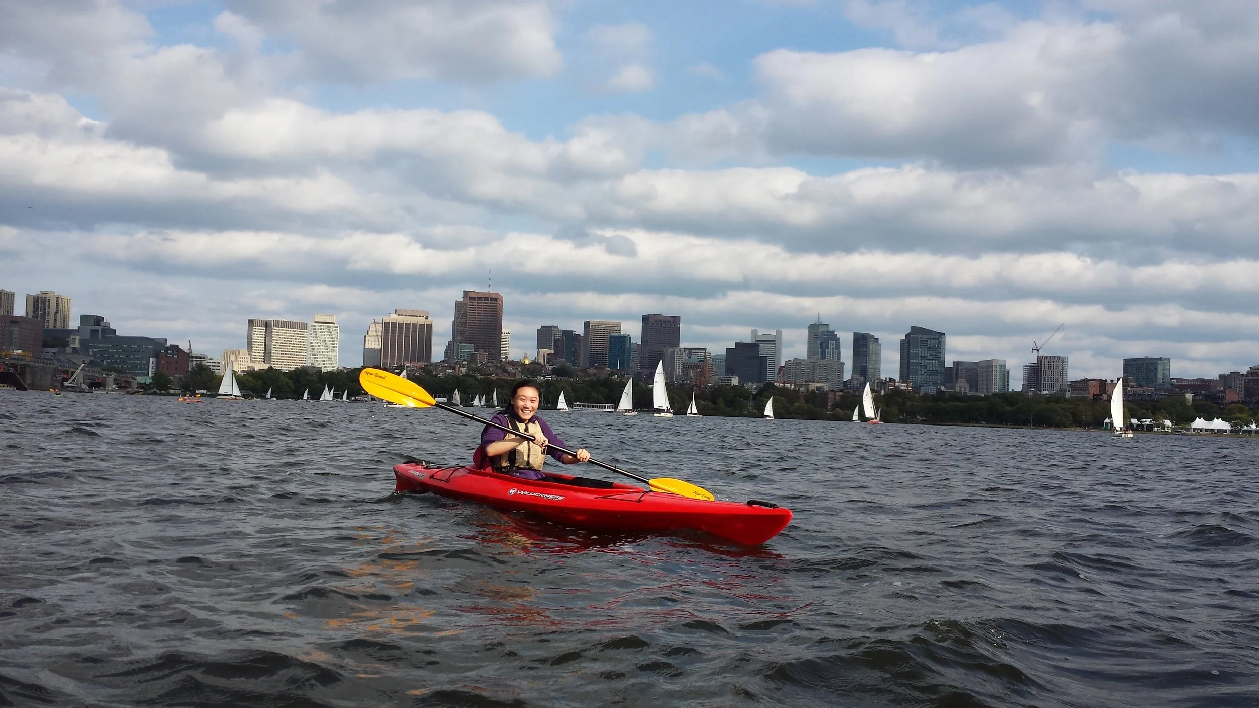 Kayaking on the Charles River