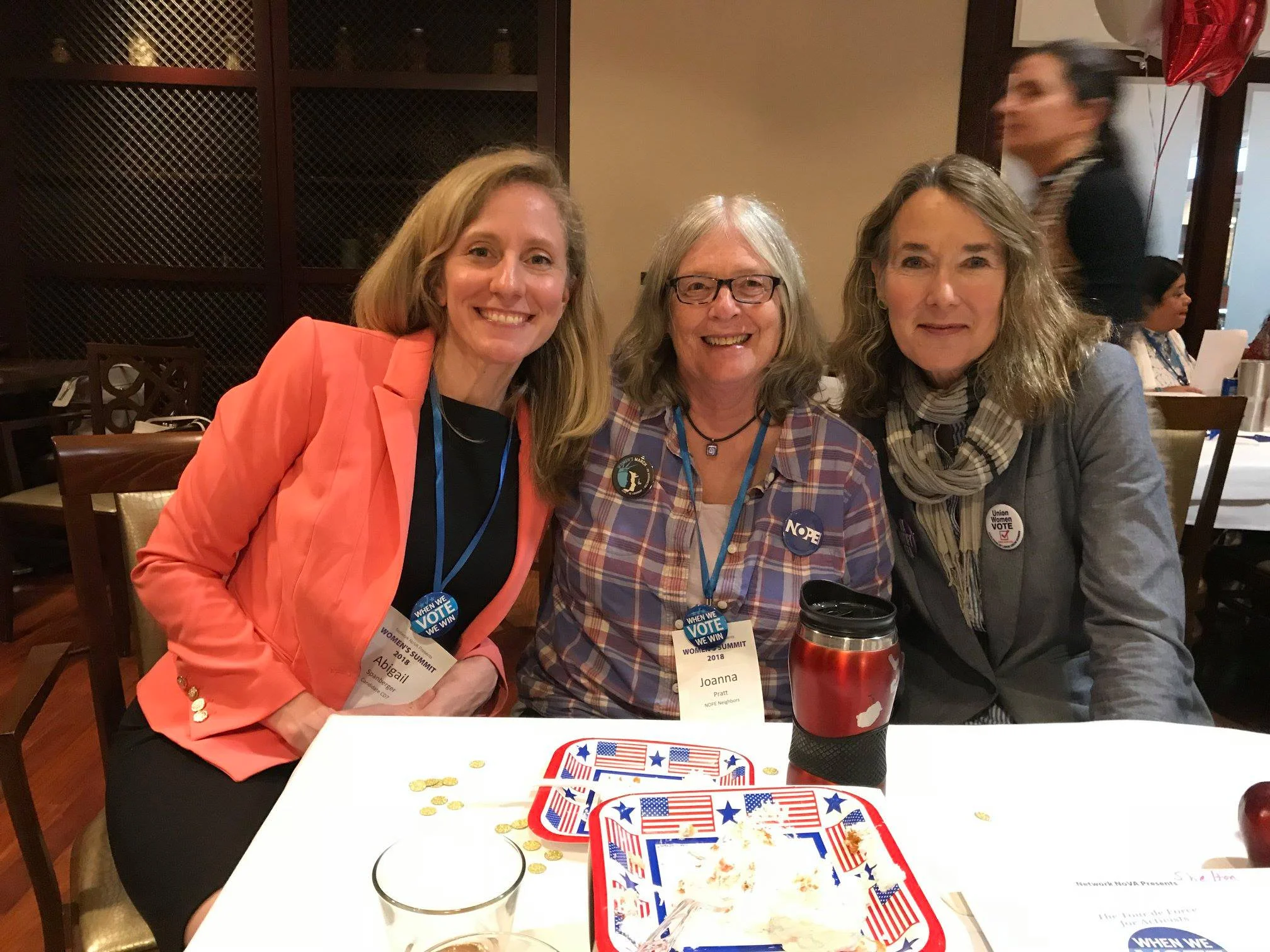 With Abigail Spanberger and Leslie Cockburn at the VA Women’s Forum