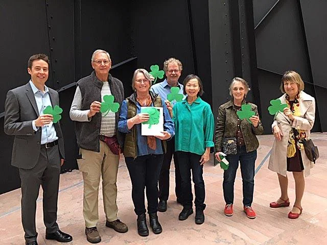Delivering letters and shamrocks on St. Patrick’s Day
