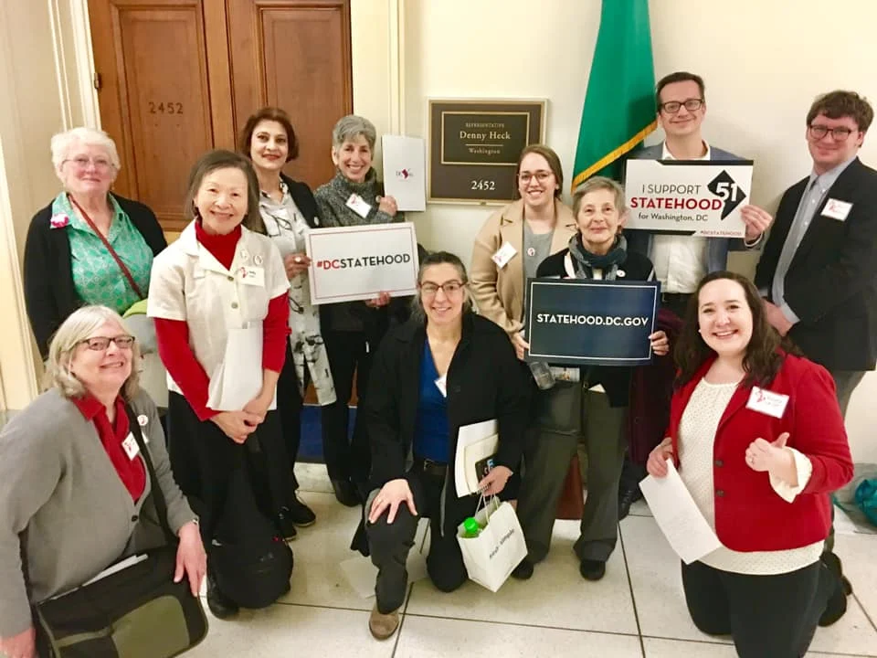 NOPE members join others at DC Statehood Capitol Hill Day to lobby Congress about statehood.